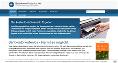 Desktop Screenshot of bankkonto-kostenlos.de