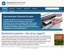 Tablet Screenshot of bankkonto-kostenlos.de